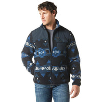 Wrangler Men's Zip Front Lightweight Ripstop Yoke Sherpa Jacket