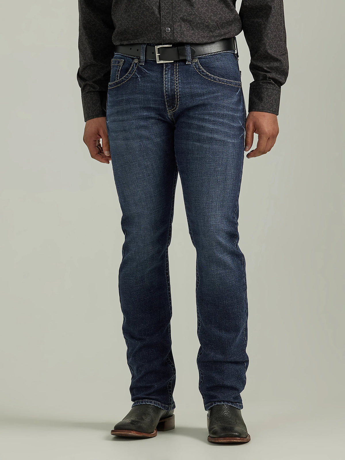 Wrangler Men's Rock 47 Slim Straight Jean In Cowboy Kiss