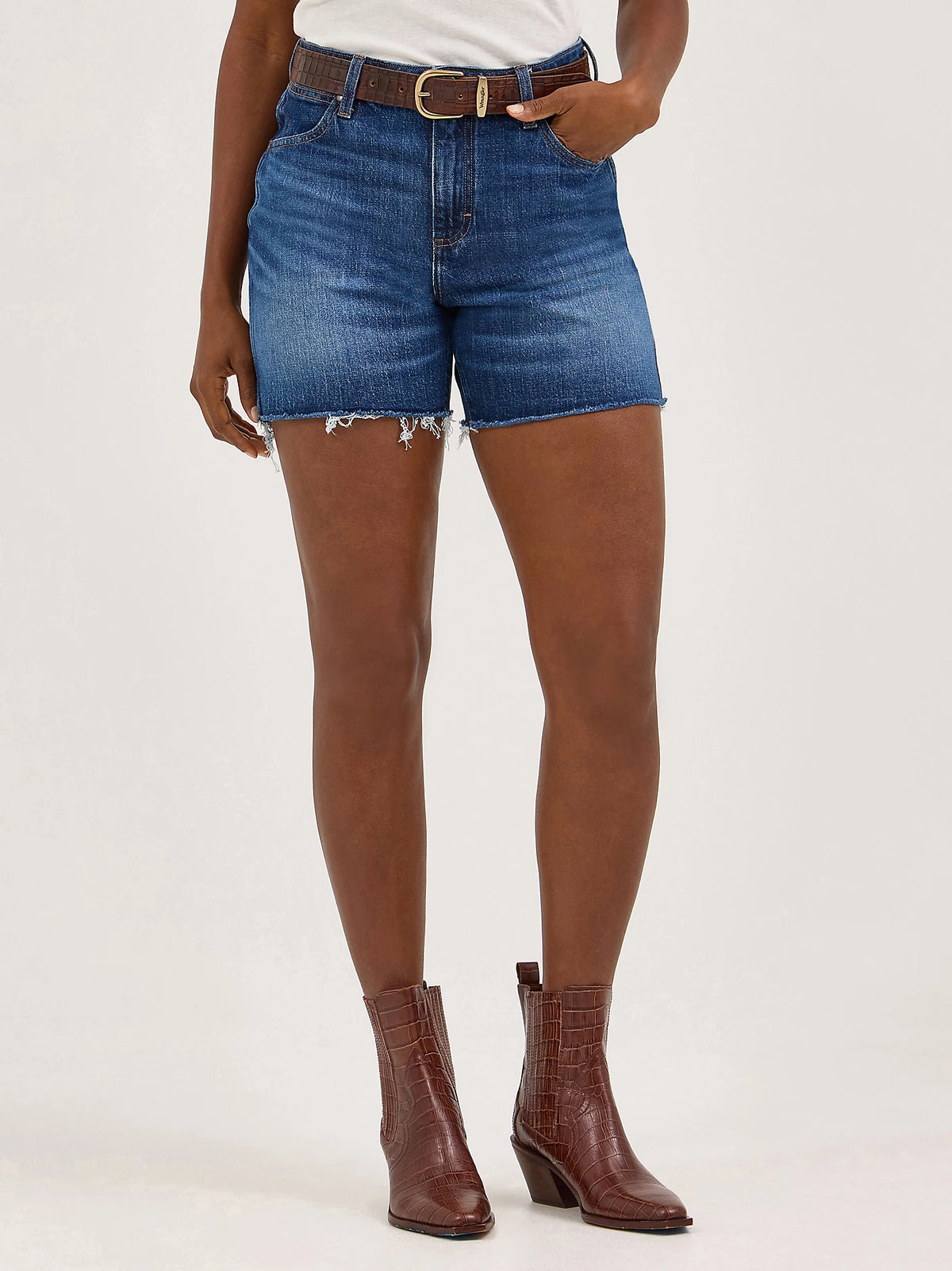 Wrangler Women's High Rise Cowboy Shorts in Samantha