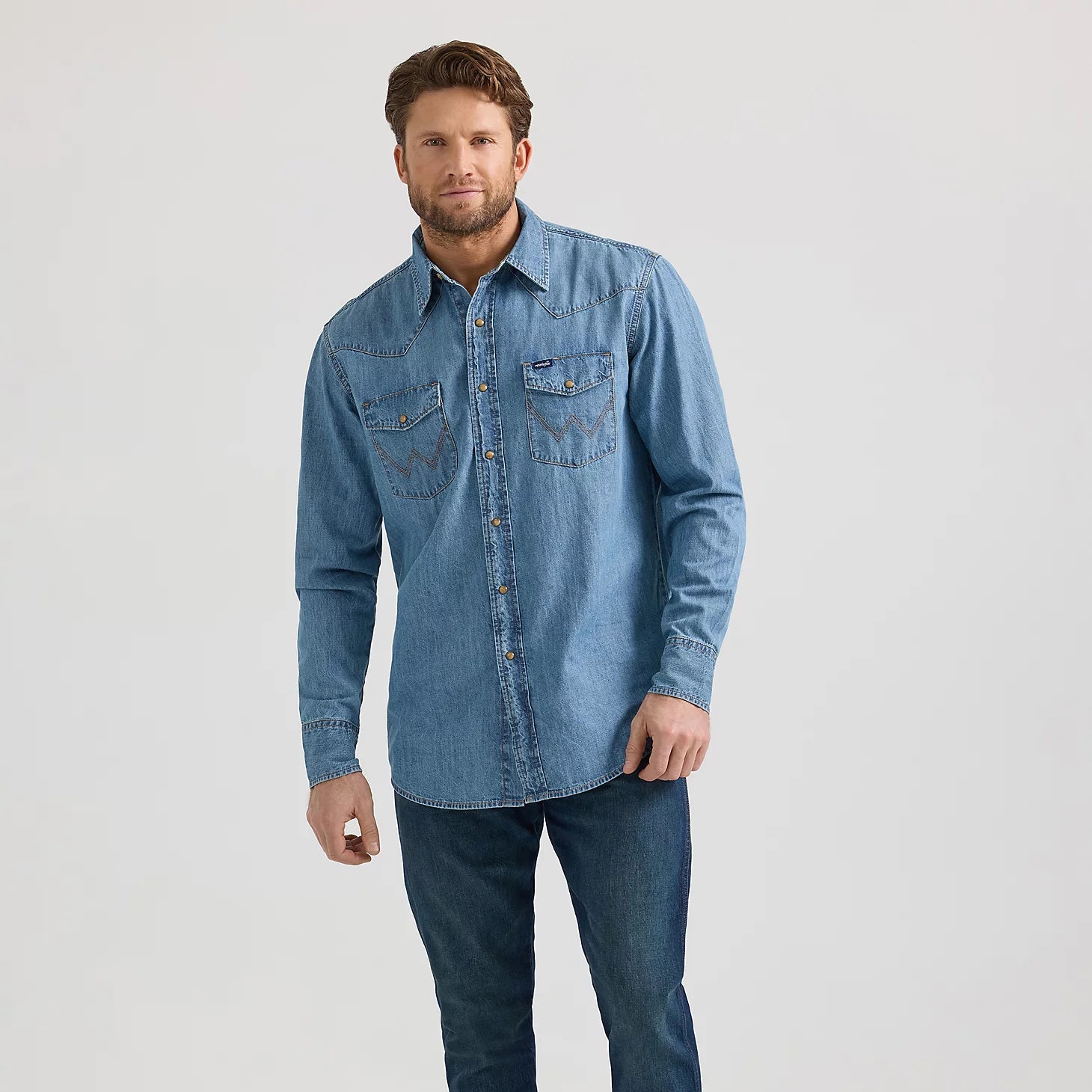 branded denim dress shirts Lucky Brand Men's Denim Utility Shirt
