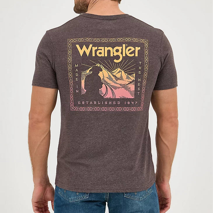 Wrangler Men's Graphic Logo T-Shirt in Desert Bistre