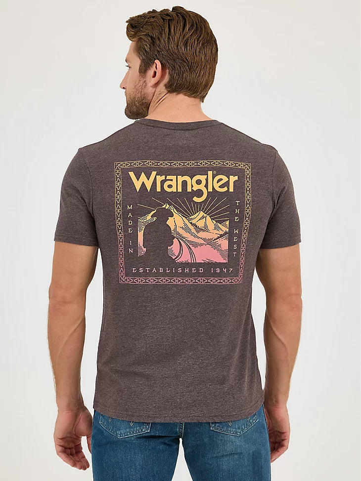 Wrangler Men's Graphic Logo T-Shirt in Desert Bistre