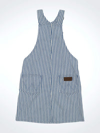 Wrangler Girl's Blue & White Railroad Striped Denim Skirtall