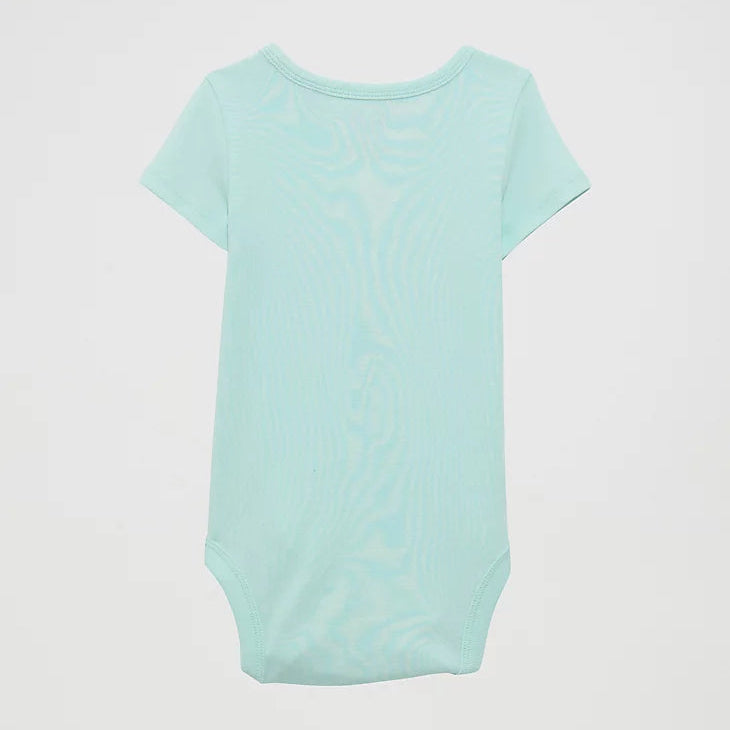 Wrangler Baby Girl's S/S Western Cactus Graphic Bodysuit in Teal