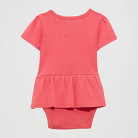 Wrangler Baby Girl's S/S Cow Graphic Bodysuit in Red