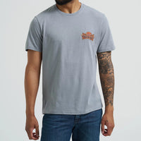 Wrangler Men's Monument Logo Graphic T-Shirt in Grey