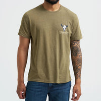 Wrangler Men's Spirit of the West Graphic T-Shirt in Burnt Olive