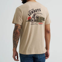 Wrangler Men's Bucking Cowboy Graphic T-Shirt in Trenchcoat