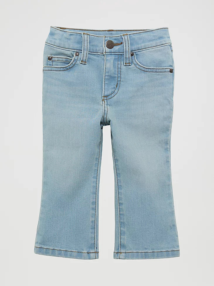 Wrangler Baby & Toddler Boy's Stitched Pocket Western Slim Bootcut Jean in Beach Wash