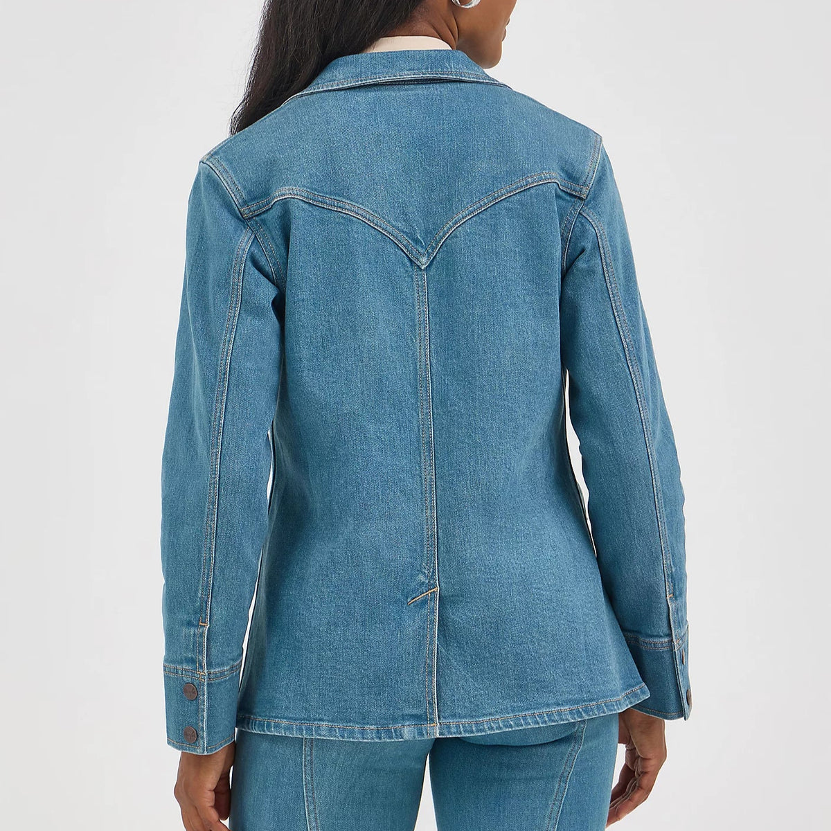 Wrangler Retro Women's Denim Blazer in Light Denim