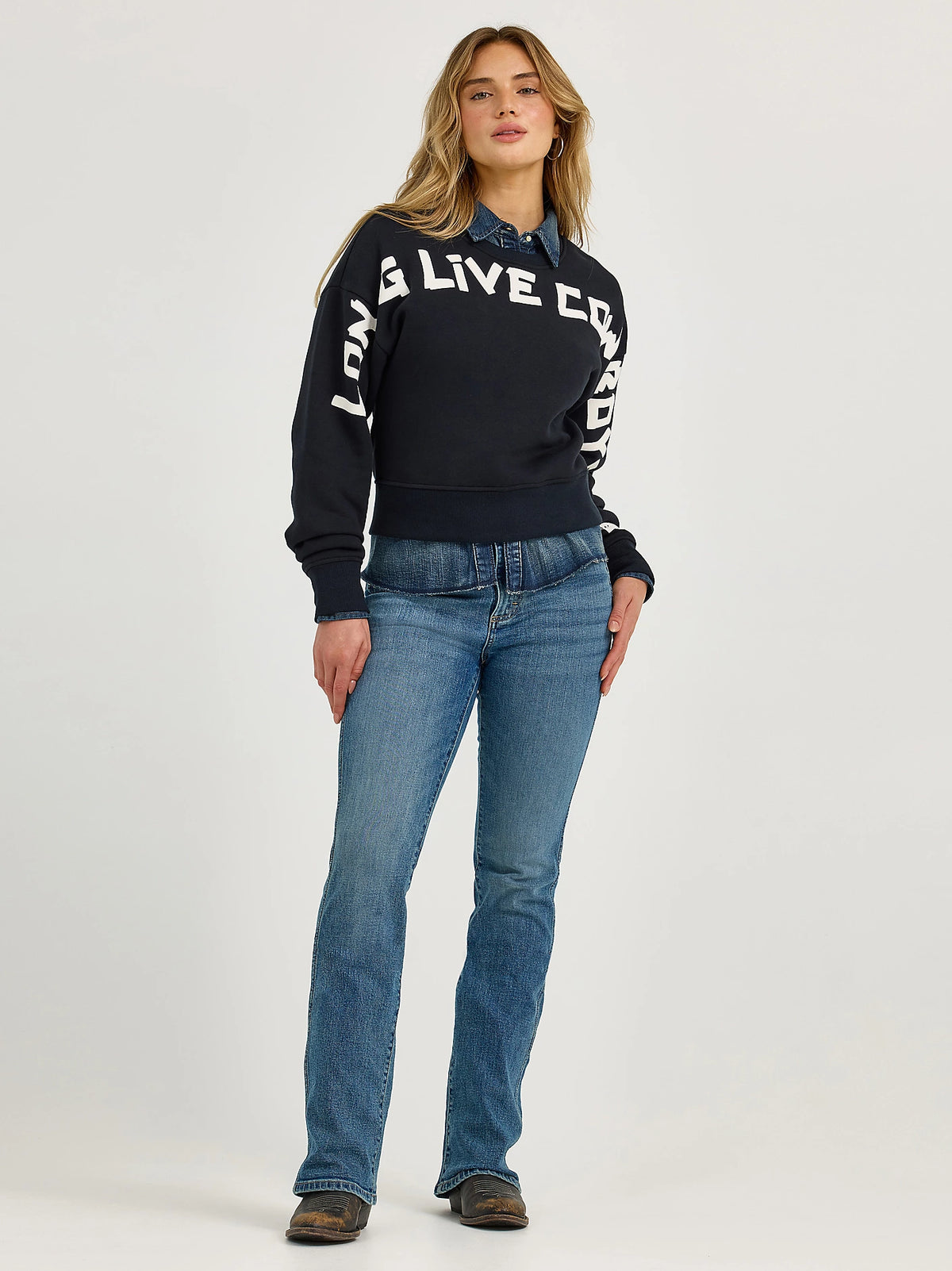 Wrangler Retro Women's Bailey High Rise Bootcut Jean in Natalia