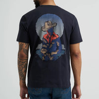 Wrangler Men's S/S Cowboy Back Graphic T-Shirt in Dark Navy