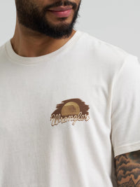 Wrangler Men's S/S Cowboy Back Graphic T-Shirt in Marshmellow