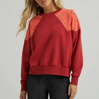 Wrangler x Lainey Wilson L/S Studded Star Crewneck Pullover in Western Star