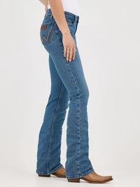 Wrangler Retro Women's Mae Mid Rise Bootcut Jean in Dahlia