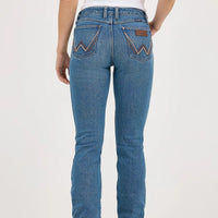 Wrangler Retro Women's Mae Mid Rise Bootcut Jean in Dahlia