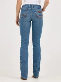 Wrangler Retro Women's Mae Mid Rise Bootcut Jean in Dahlia