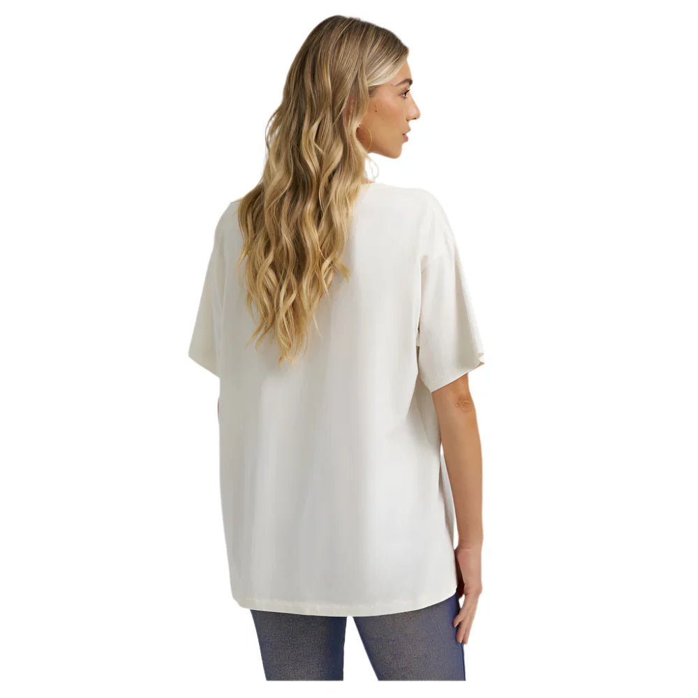Wrangler x Lainey Wilson Country Cool Oversized Tee in White