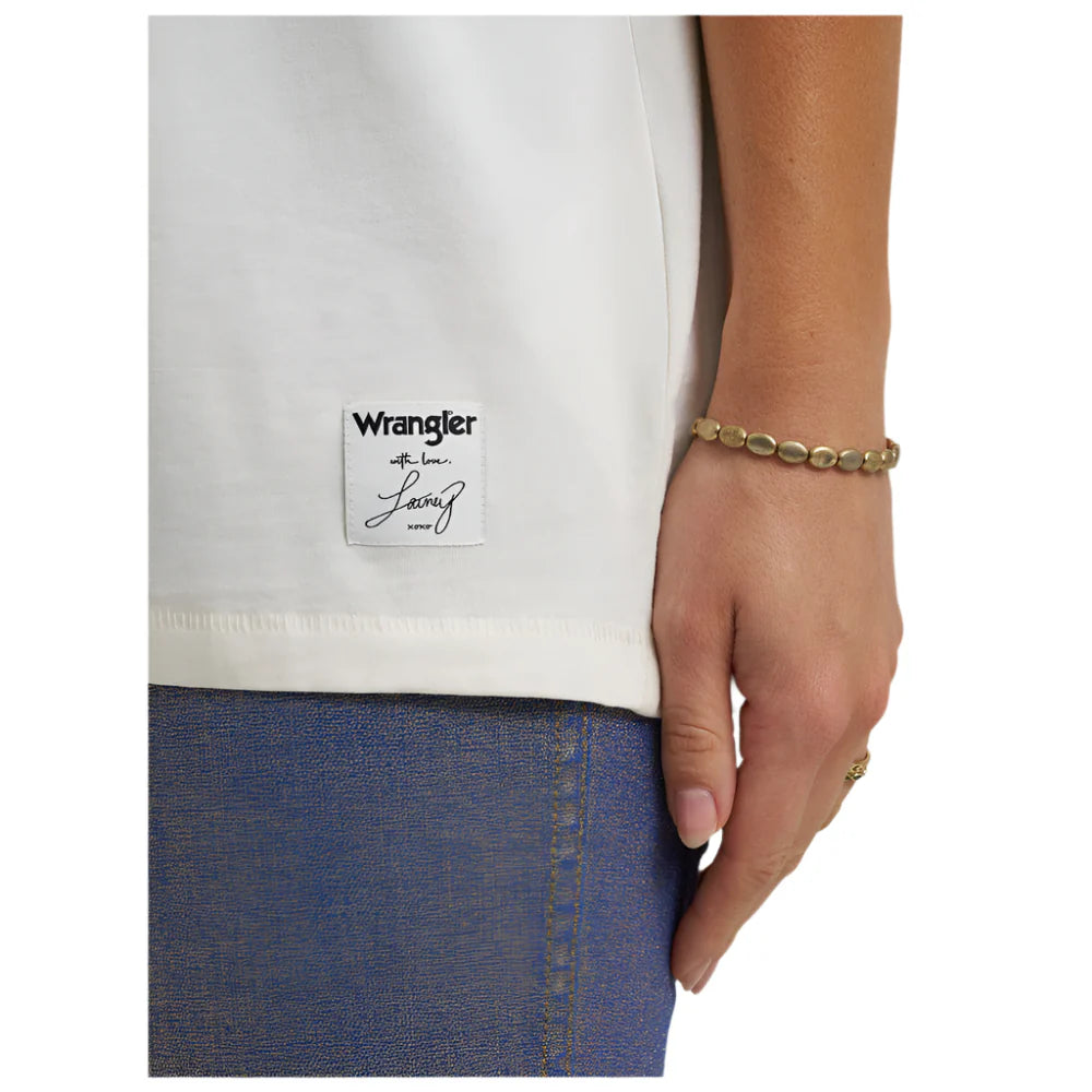Wrangler x Lainey Wilson Country Cool Oversized Tee in White