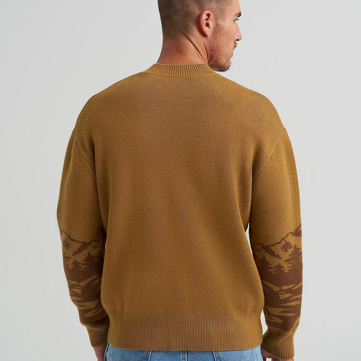 Wrangler x Coors Men's L/S Sweater in Dijon