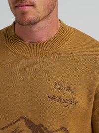 Wrangler x Coors Men's L/S Sweater in Dijon
