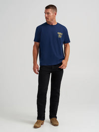 Wrangler x Coors Men's Logo T-Shirt in Navy