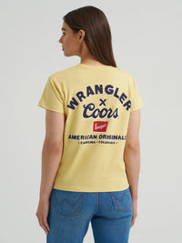 Wrangler x Coors Women's Colorado Tee in Buff Yellow
