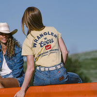 Wrangler x Coors Women's Colorado Tee in Buff Yellow
