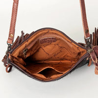 American Darling Hair on Hide Longhorn Fringe Crossbody Bag