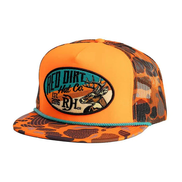 Red Dirt Hat Co. Show Stopper Hat in Orange Camo