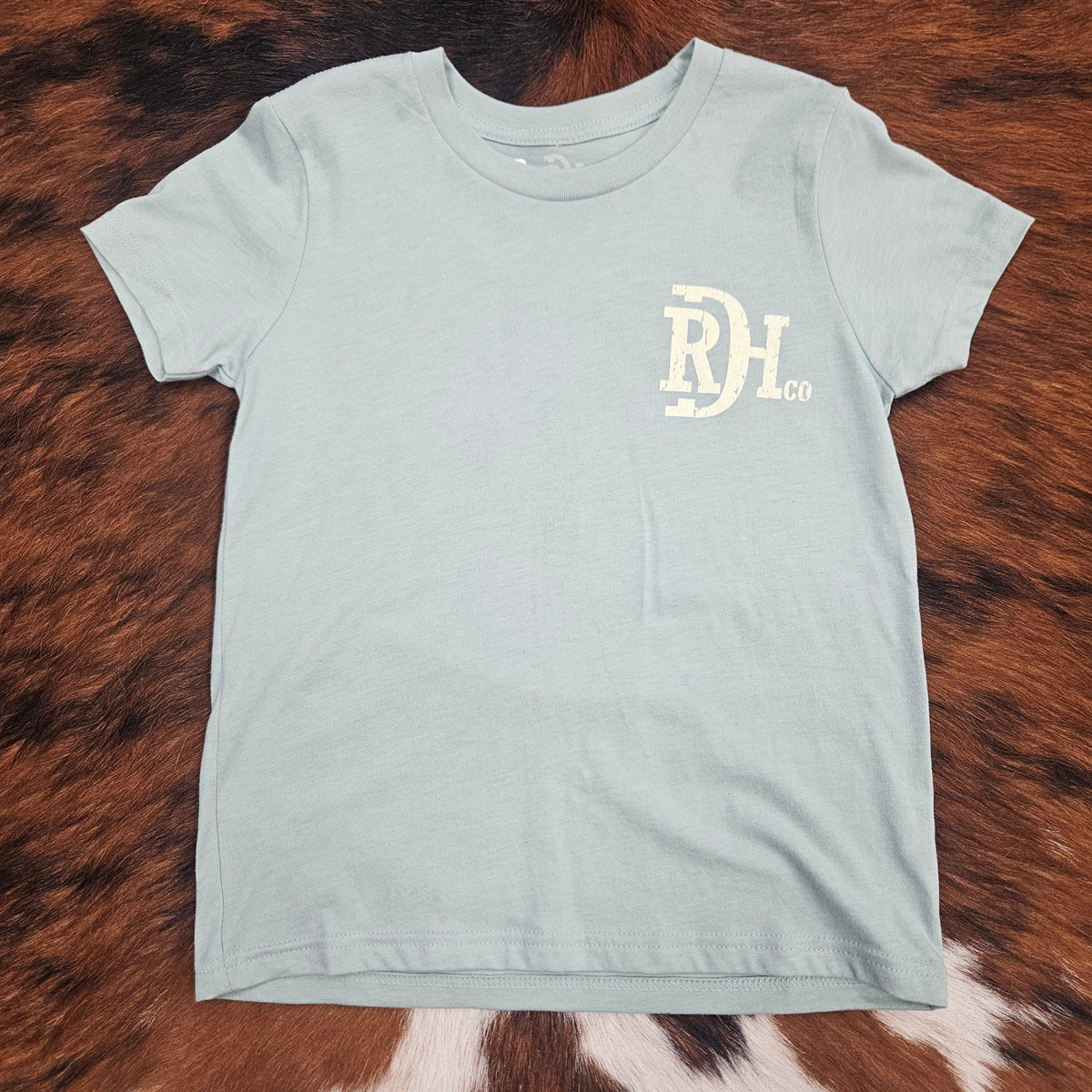 Red Dirt Hat Co. Youth "Big Duck Energy" Graphic Tee in Dusty Blue