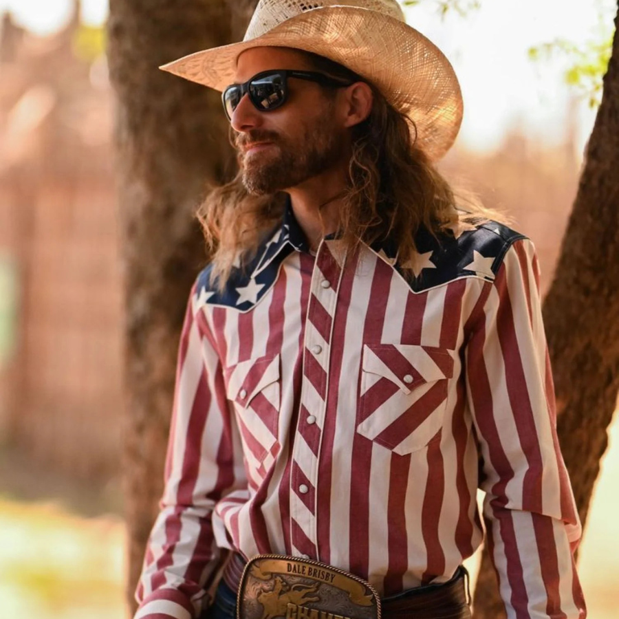 Rock & Roll Cowboy Men's Americano Snap Shirt XL
