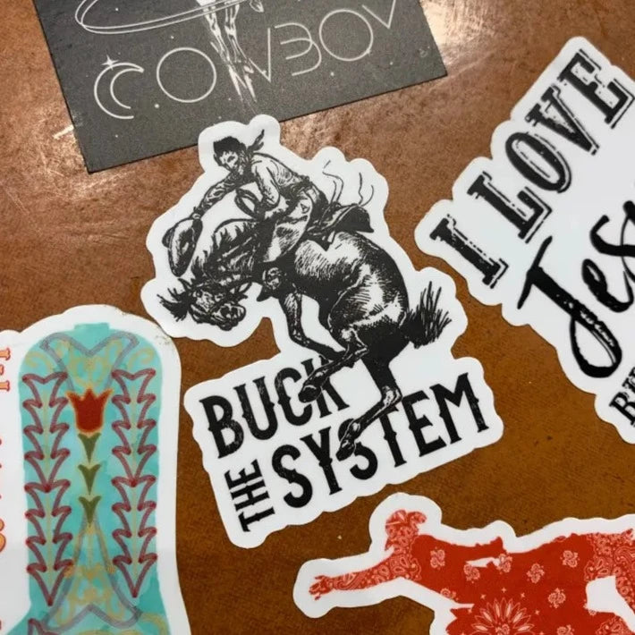 Western Vinyl Decal Stickers (Multiple Varieties)