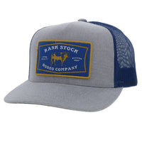 Hooey "Rank Stock" Trucker Cap in Grey/Blue