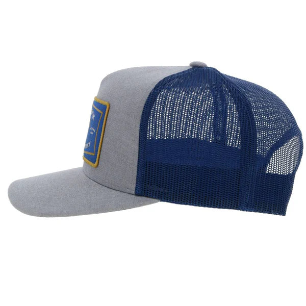 Hooey "Rank Stock" Trucker Cap in Grey/Blue