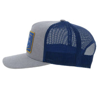 Hooey "Rank Stock" Trucker Cap in Grey/Blue
