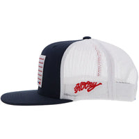 Hooey "Liberty Roper" Trucker Hat in Navy & White