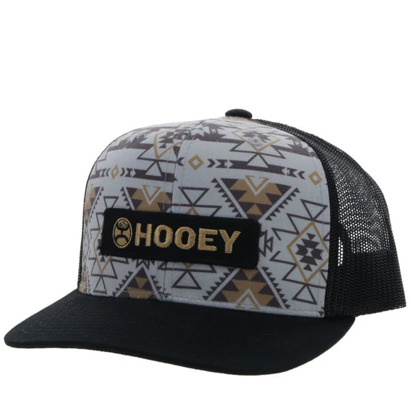 Hooey Lock Up Trucker Cap in Grey/Black