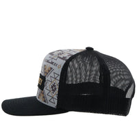 Hooey Lock Up Trucker Cap in Grey/Black