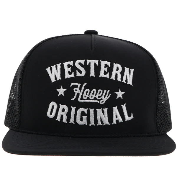 Hooey "Knock Out" Rope Trucker Hat in Black