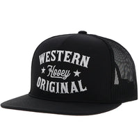 Hooey "Knock Out" Rope Trucker Hat in Black