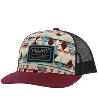 Hooey Horizon Trucker Hat in Cream & Charcoal