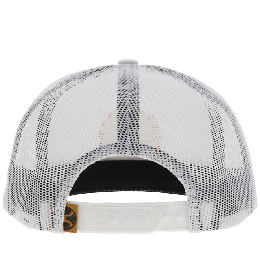 Hooey "Spur" Rope Trucker Hat in White & Forest Green