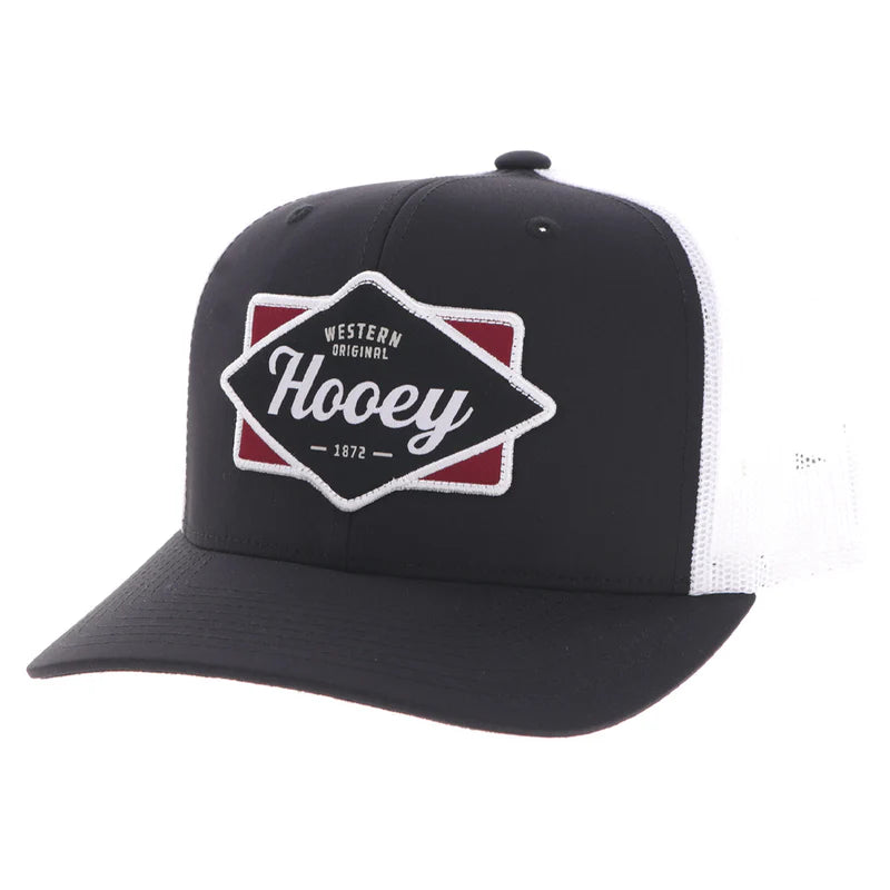 Hooey "Diamond" Logo Patch Hat in Black