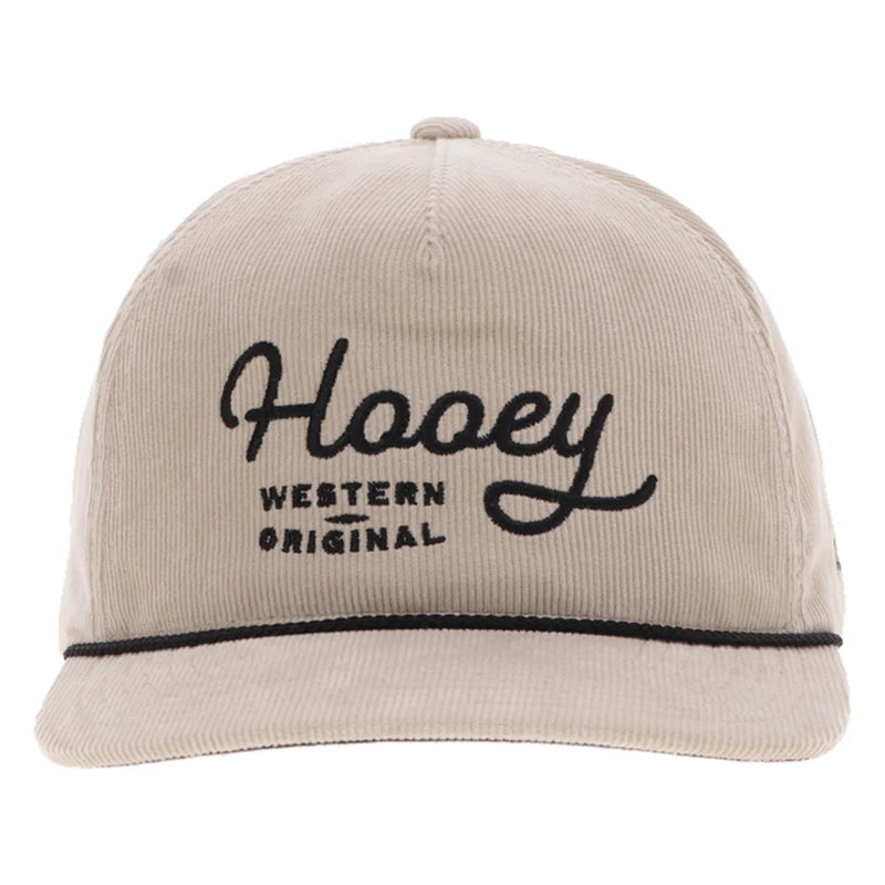 Hooey "OG" Rope Trucker Hat in Cream Corduroy