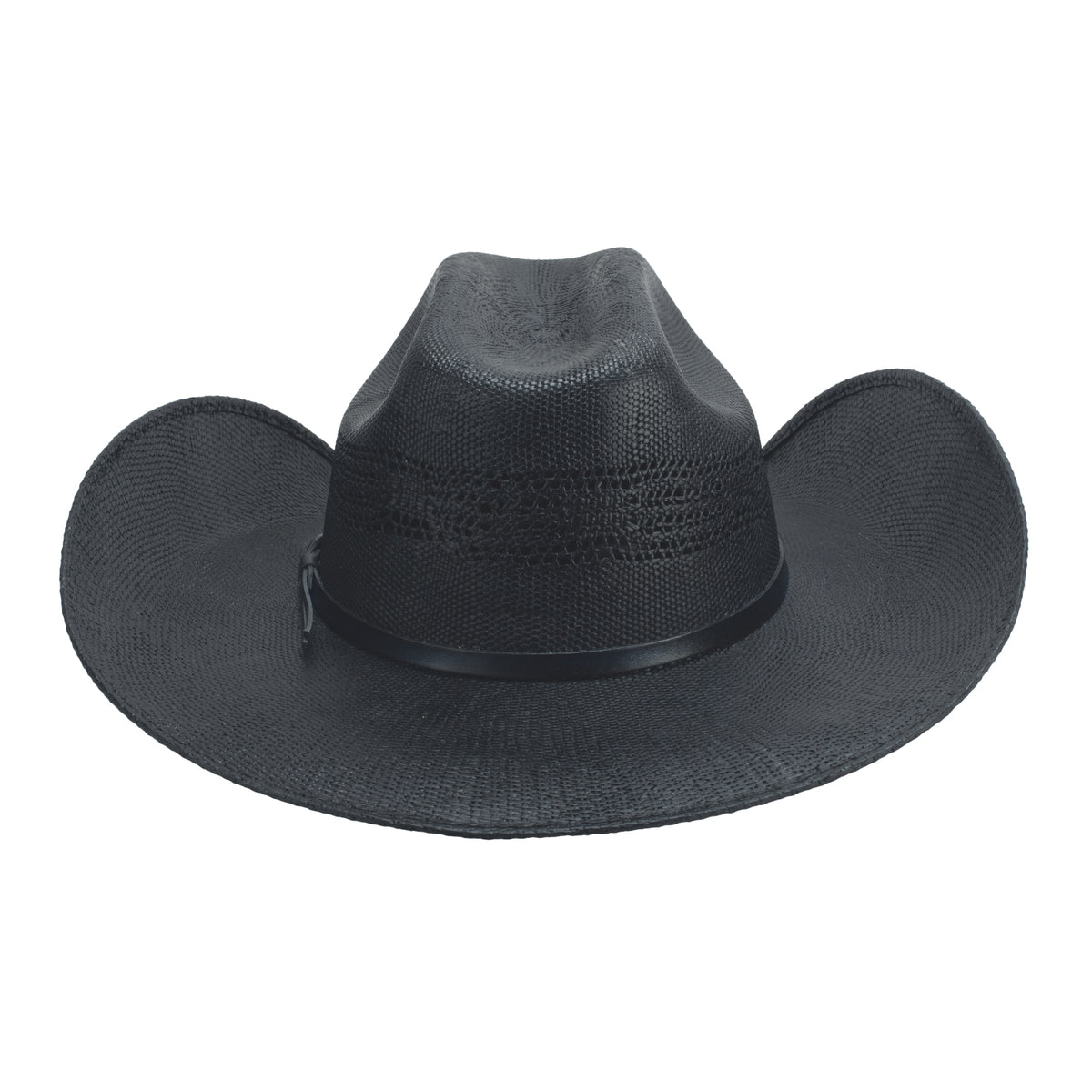 Bullhide Go-Round Bangora Straw Hat in Black