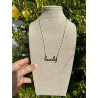 18" Howdy 14k Gold Plated Necklace