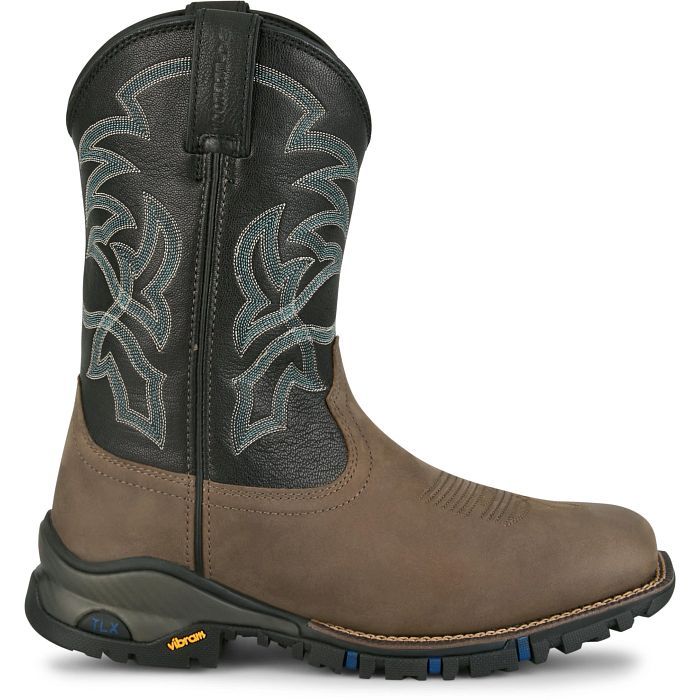 Tony Lama Men's Waterproof Roustabout Cowhide Work Boot in Grey