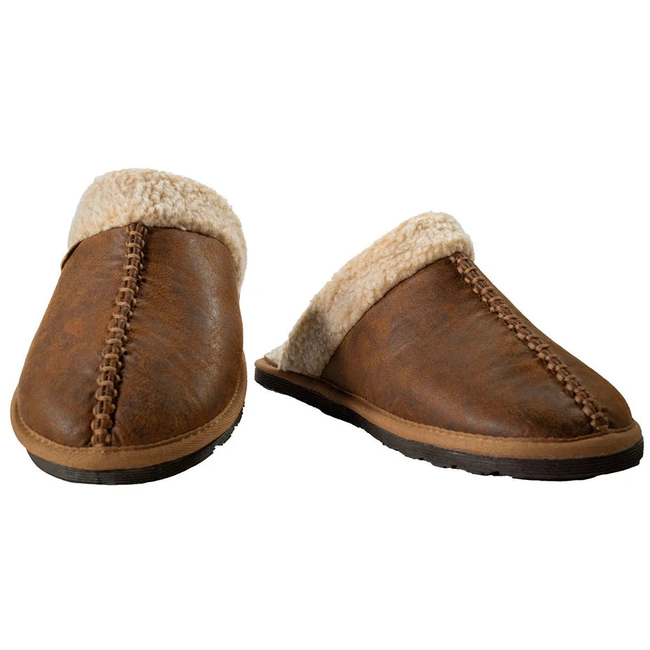 Twister Men's Walter Slide Slippers in Brown