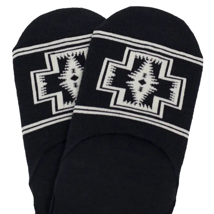 Pendleton Black Harding Moc Socks